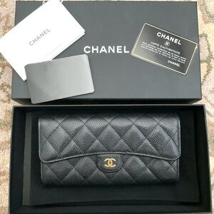 Chanel Leather Long Wallet